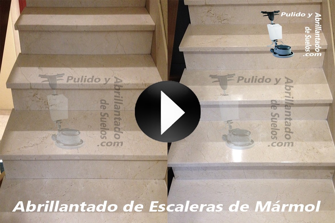 Vídeo de Abrillantado de Escaleras de Mármol